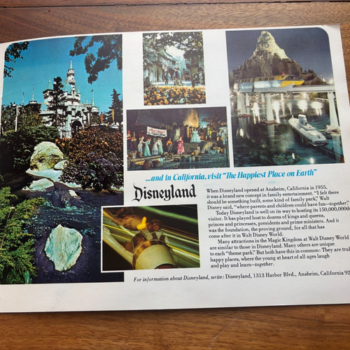 Libro Walt Disney World 1974 vintage - Un ricordo pittorico di Walt Disney World - Foto 6 di 6