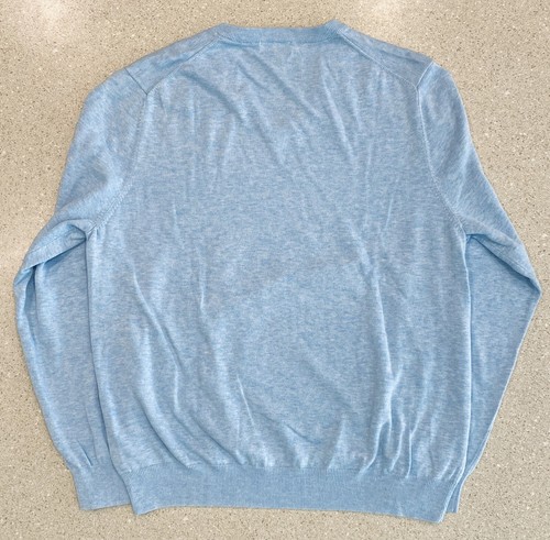 Brooks Brothers Supima Cotton V-Neck Sweater Mens XL Blue Pullover $89.50 EUC - Picture 7 of 8