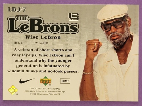 LeBron James 2006-07 Upper Deck The LeBrons Hot Pack LBJ-7 Wise Nike Promo - Picture 4 of 4