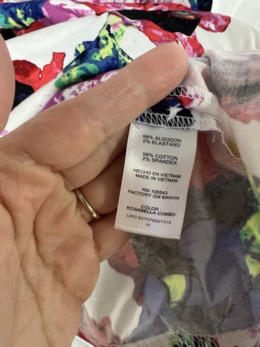 Milly for Design Nation floral fit and flare dress sleeveless v-neck pockets 16 - Imagen 6 de 7