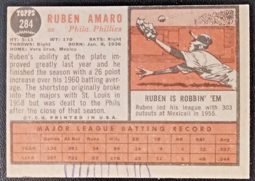 1962 TOPPS BASEBALL #251-300 YOU PICK Get Best Prices SAVE$$ - Picture 292 of 399