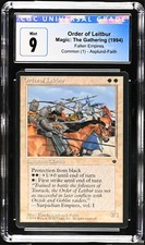 MTG Order of Leitbur 1994 Fallen Empires Graded Common CGC 9 Asplund-Faith