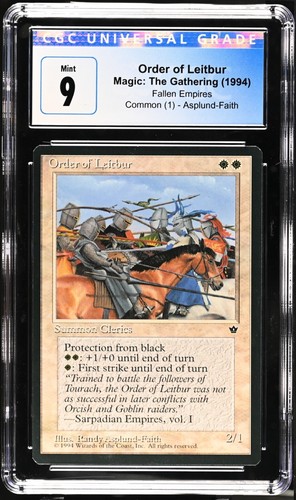 MTG Order of Leitbur 1994 Fallen Empires Graded Common CGC 9 Asplund-Faith - Picture 1 of 2