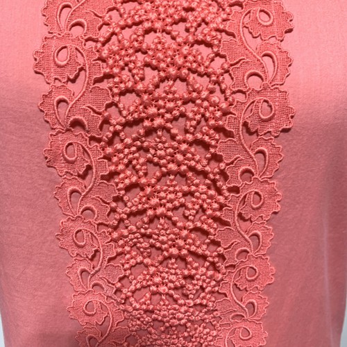 J.Crew Dress Women’s Size XS Coral Crochet Lace Front Tunic Shift Sleeveless - Picture 5 of 11
