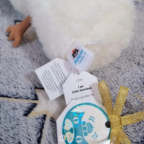 Jellycat LITTLE SNOWMAN Soft Plush Toy Cute Fluffy Winter Friend Holiday NWT - Picture 9 of 9