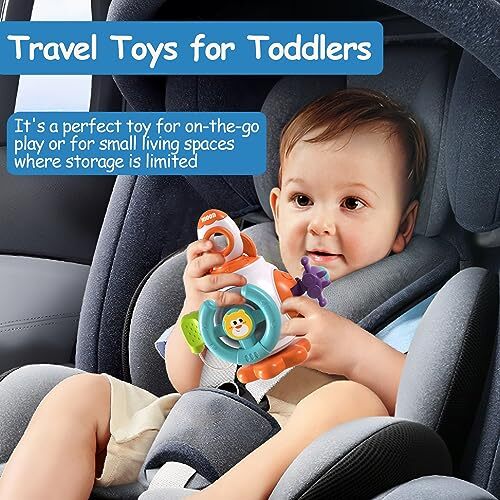 Montessori Sensory Toys for Toddlers 1-3 - Travel Activities Busy Board Cube -  - Picture 6 of 7