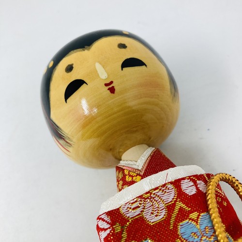 Vintage Kokeshi Doll Sayanora Scrolls Made Japan Kimono Blank Scroll 9.5” Tall - Picture 11 of 13