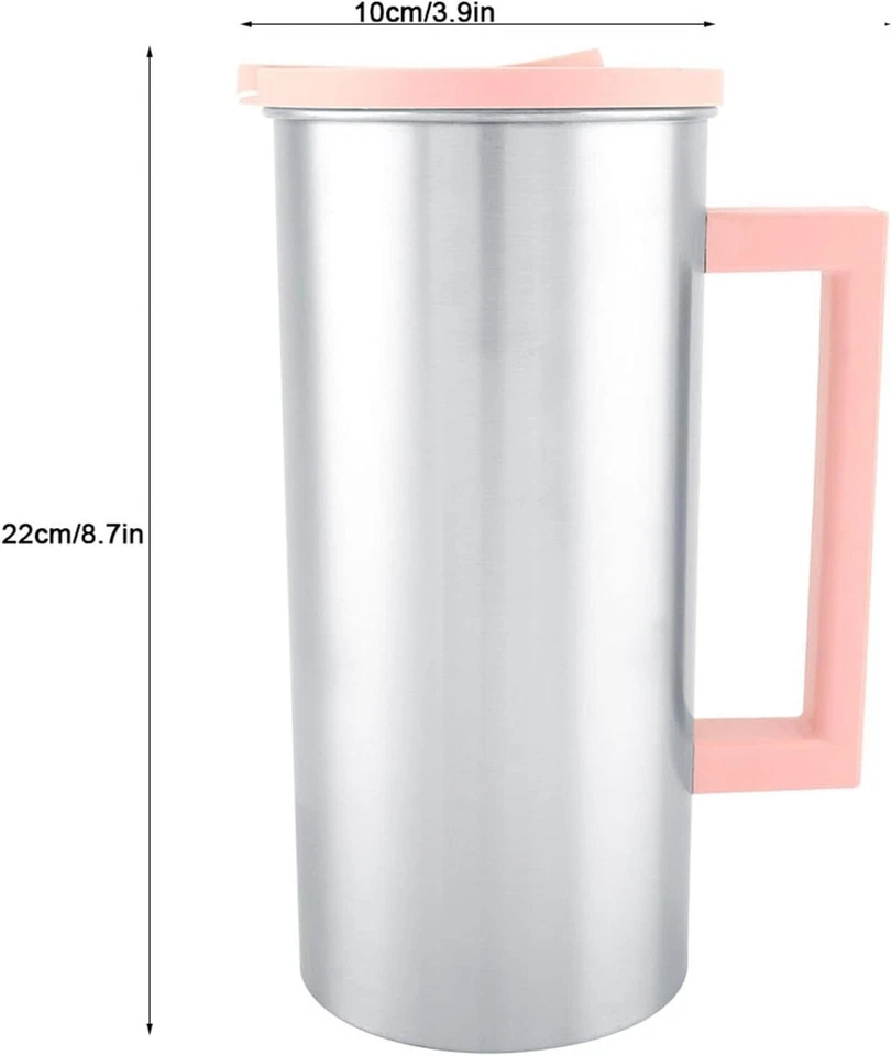 1800ml Multi-purpose Water Pitcher Stainless Steel Tea Pitcher Coffee Pitcher Mu - Image 3 of 4