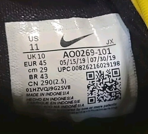 Nike Zoom 2K Herren Größe 8 Schwarz Weiß Athletisch Laufschuhe Turnschuhe AO0269-101  - Bild 8 von 8