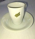 New Old Stock Rymis White China Expresso Cups And Saucier / Lot Of 23