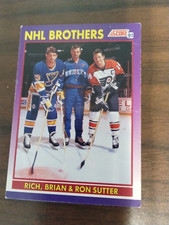 1991 Score Hockey Card #378 Rich Brian Ron Sutter NHL Brothers