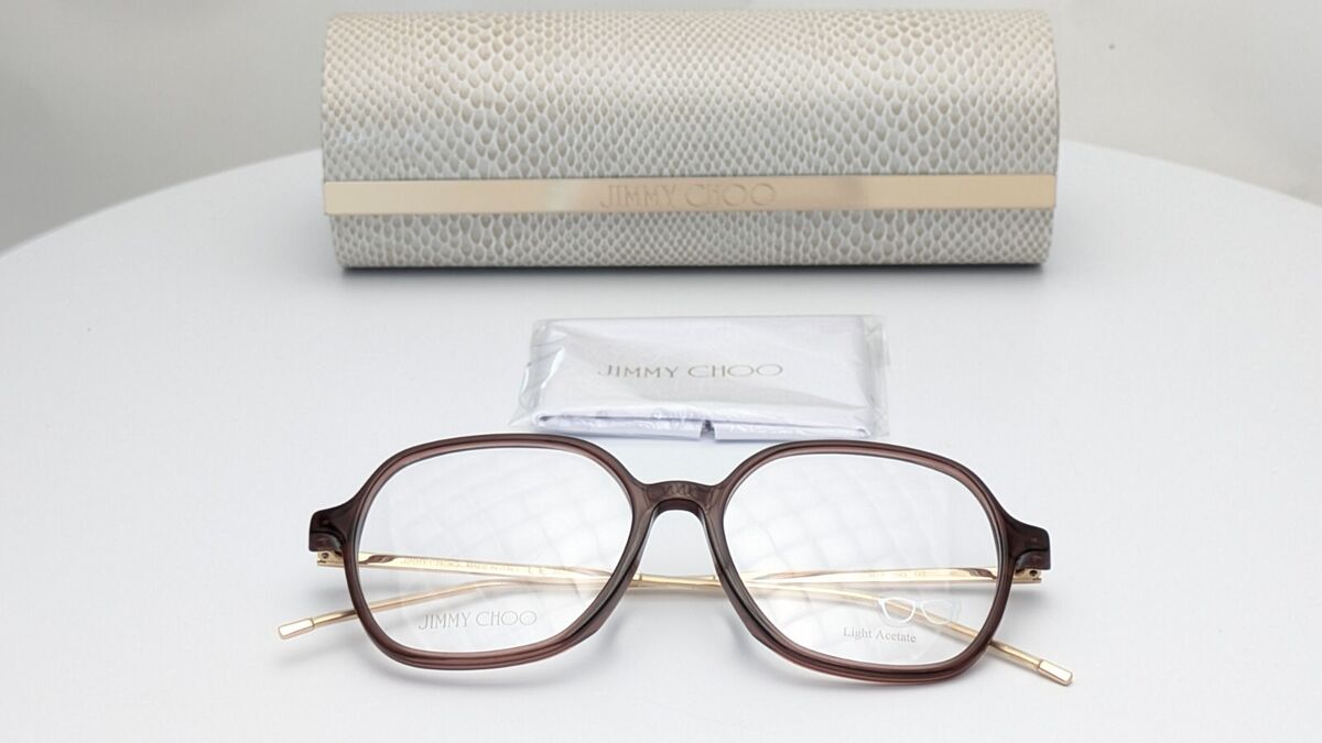 Jimmy Choo JC367/F 09Q Brown Rectangle Womens Eyeglasses Jimmy Choo JC367/F 09Q Brown Rectangle Womens Eyeglasses