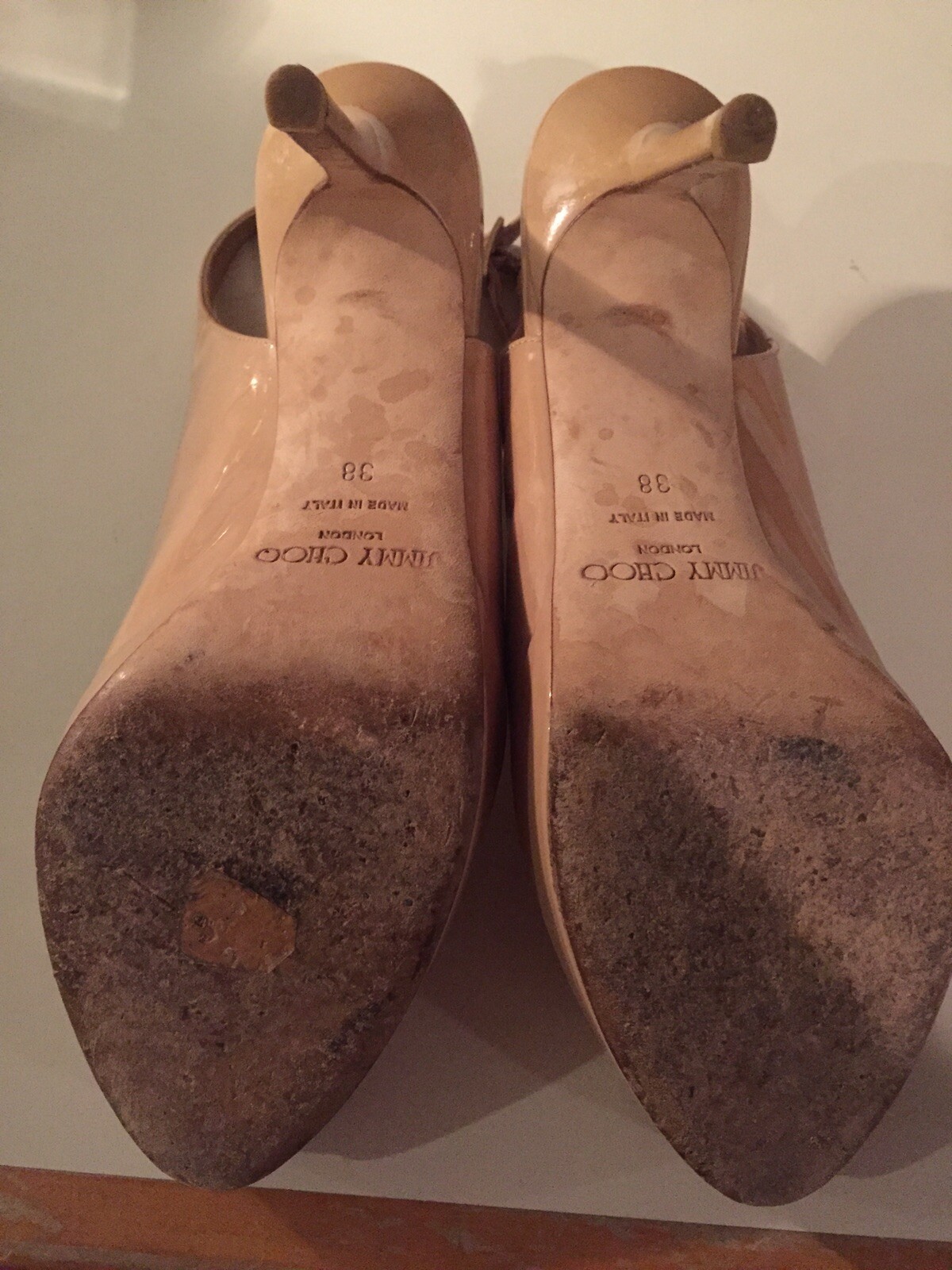 Jimmy Jimmy Jimmy CHOO MUJER Beige Charol Plataforma Tacones Talla 38 aa14d7 Jimmy Jimmy Jimmy CHOO MUJER Beige Charol Plataforma Tacones Talla 38 aa14d7
