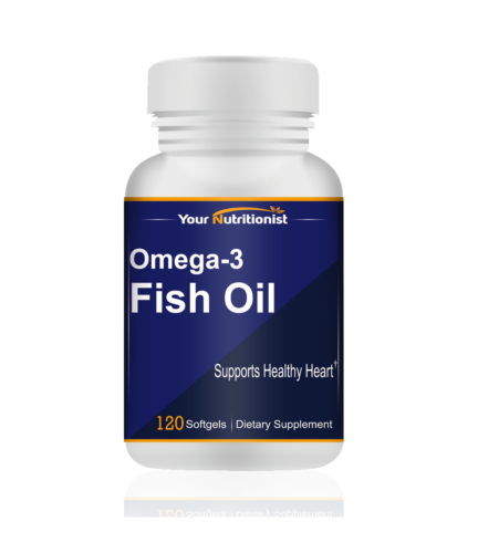 Omega-3 Fish Oil 1000mg, Brain, Heart, Joints Health, 120 softgels - Picture 1 of 5