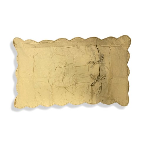 $160 King Tudor Brown Quilted Standard Sham Pillowcase Cover - Picture 3 of 3