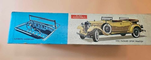 VINTAGE HUBLEY MODEL 1930 PACKARD ROADSTER METAL KIT #860K-500 Started - Picture 2 of 9