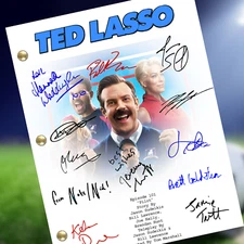 Ted Lasso Pilot Script Autograph Signed By Cast Reprints Ted Lasso TV Script