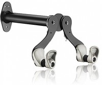 Ibera Bicycle Black Horizontal Wall Hanger, 45 Adjustable Angle, Single Bike Ibera Bicycle Black Horizontal Wall Hanger, 45 Adjustable Angle, Single Bike