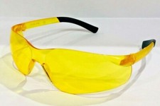 12 Pack Protective Safety Glasses Yellow Amber Lens Cordova Dane EL30S