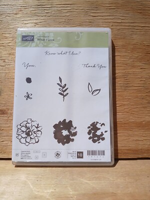 Brand NEW Stampin' Up: CLING STAMPS PHOTOPOLYMER SET NEW WHAT I LOVE ...