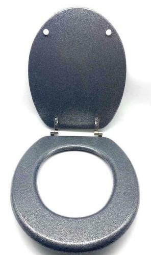 SCHWERLAST Glitzer Diamant MDF Universal Toliet Sitz + Beschläge VERSCHIEDENE MODELLE - Bild 21 von 51