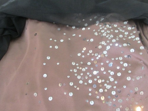 Women's David Meister prom/ party long gown brown sequin size 4 - Picture 12 of 12