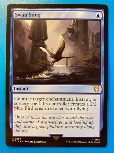 MTG 1x Swan Song Commander: Herr der Ringe Tales of Middle Earth Magic x1 NM