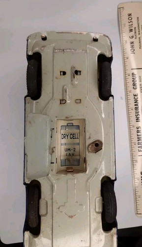 CBS Television Van Friction Clean Battery Non-functional Marusan Toy JAPAN Rare - Picture 9 of 9