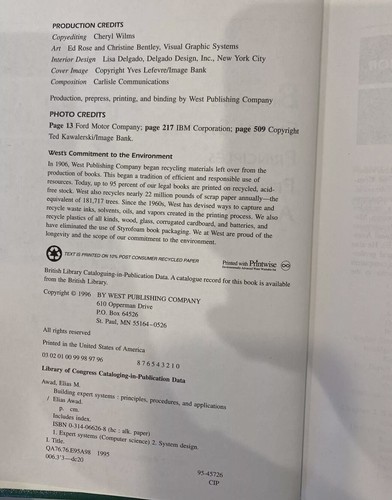 Building Expert Systems Elias M. Awad Technology Book ( Hard Cover) FREE POSTA - 第 5/6 張圖片