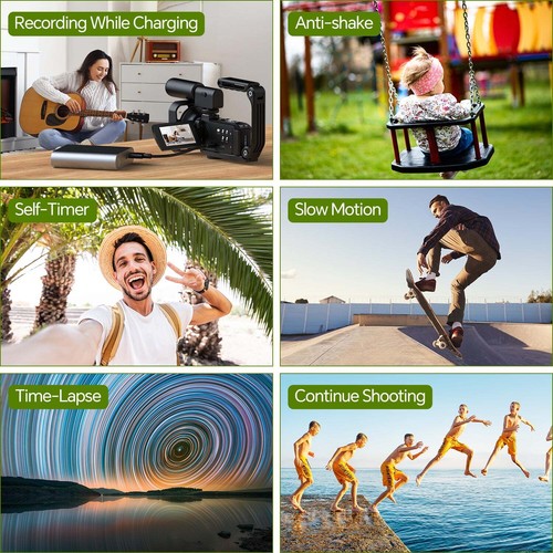 ✅5K Ultra Camcorder Video Camera 56MP WiFi 16X Zoom Vlogging Camera w/ 64GB Card - Picture 9 of 10