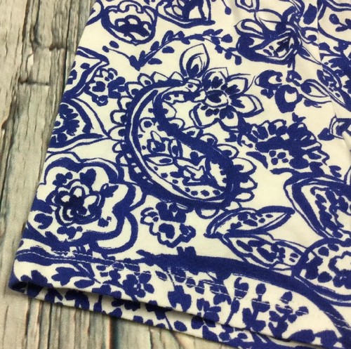 Gap Kids X-Small 4-5 Blue & White Floral Biker Shorts. Nwt - Picture 2 of 2