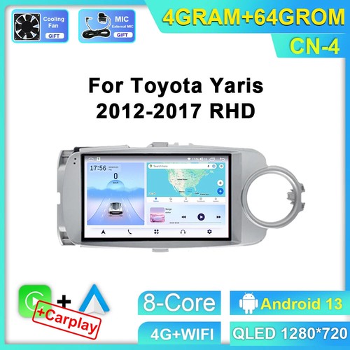 2012-17 Android CarPlay Car Radio For Toyota Yaris Navi Multimedia Video Player - Picture 16 of 24