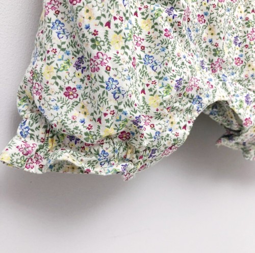 Monsoon Baby Girls Ditsy Floral Romper Dungarees Outfit 3-6 Months - Picture 8 of 11