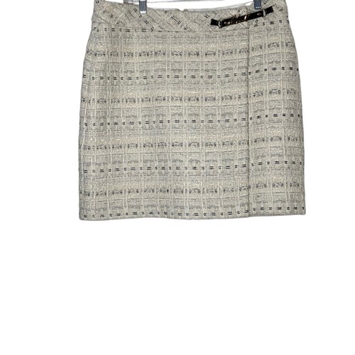 Karl Lagerfeld faux wrap skirt with sparkly threading. Size 12 NWT - Picture 3 of 9