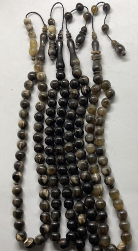 Obras maestras del rosario Tasbih Misbaha cuentas de oración islámica cuerno de búfalo - Imagen 3 de 9