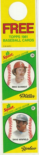 1981 Squirt Baseball Panel Cards Your Choice of 11 different O22 Bench Brett - Picture 63 of 70