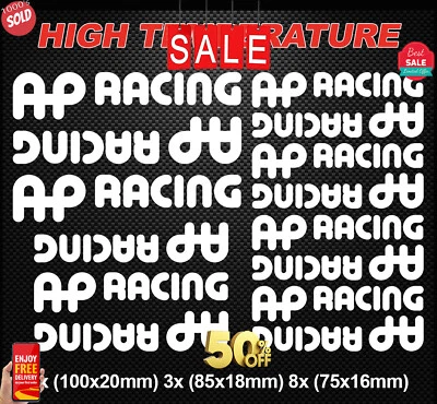 DUCATI CALCOMANÍAS DE PINZA DE FRENO PREMIUM AP RACING HI-TEMP PEGATINAS VINILO FUNDIDO NUEVO