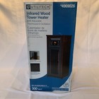 Utilitech Infrared Wood Tower Heater with Adjustable Thermostat and Oscillation