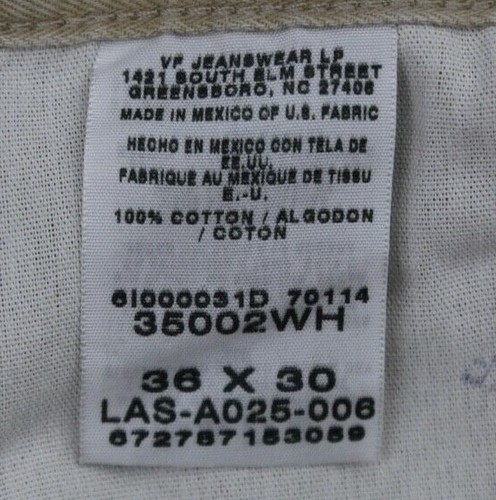 Pantalones de mezclilla para hombre Wrangler de desgaste resistente marrón recto talla 36x30 - Imagen 3 de 8
