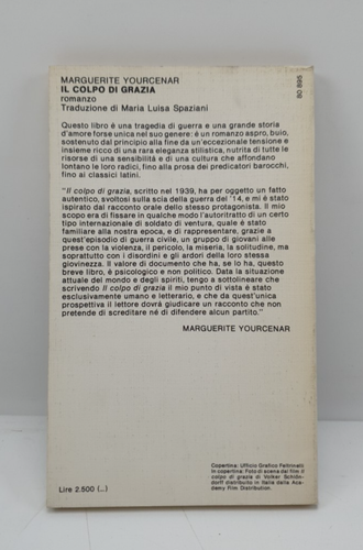 IL COLPO DI GRAZIA - YOURCENAR - FELTRINELLI - 1980 - Imagen 2 de 6