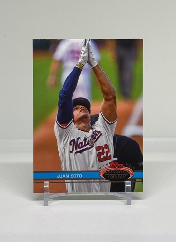 Topps Stadium Club Juan Soto 1991 2022 variación de diseño/200 #250 Nacionales - Imagen 2 de 3