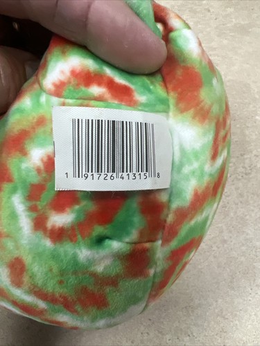Squishmallow WINIFRED Chameleon Green/Red Tie Dye 8” Plush 2021 Kellytoy - Picture 8 of 9
