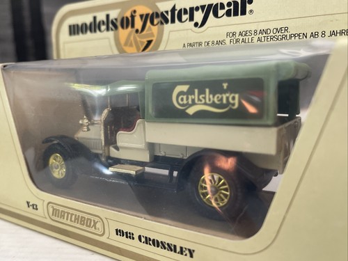 Matchbox Lesney 1918 CROSSLEY CARLSBERG BEER Models of Yesteryear Y-13 1978 NIB - Picture 3 of 10