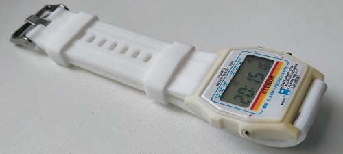 Reloj digital Citron PAM317A resistente al agua alarma cronógrafo vintage original años 90 - Imagen 7 de 12
