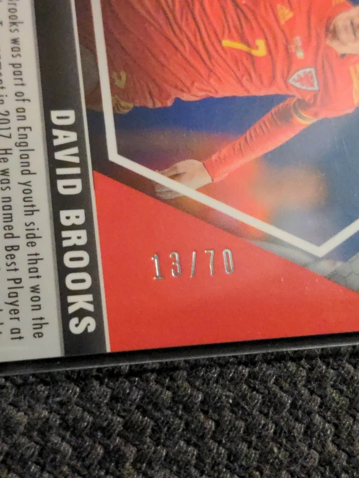 2021 Panini Euro Mosaic Soccer - David Brooks Purple Prizm /70 ERROR CARD? Read - Image 4 of 4