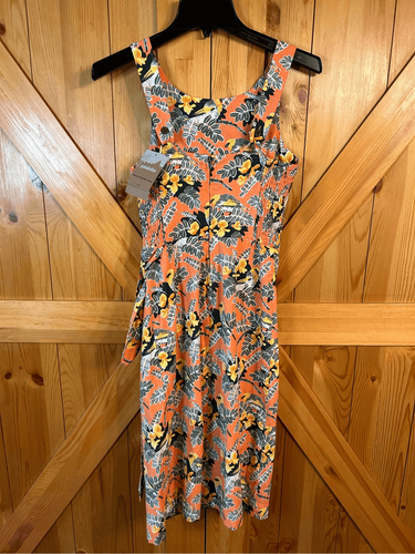 Patagonia Womens Size 0 Pataloha Tropical Dress Peach Sherbet Orange Aloha nwt ( - Picture 6 of 12