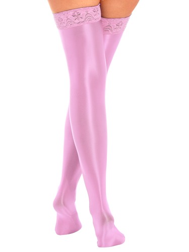 Women Silk Reflections Thigh High Stockings Nylon Socks Over the Knee High Socks - Picture 88 of 159