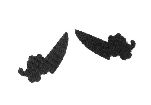 Cat with Knife Patches Funny Embroidered Badge DIY Applique Repair Patches - Picture 9 of 34