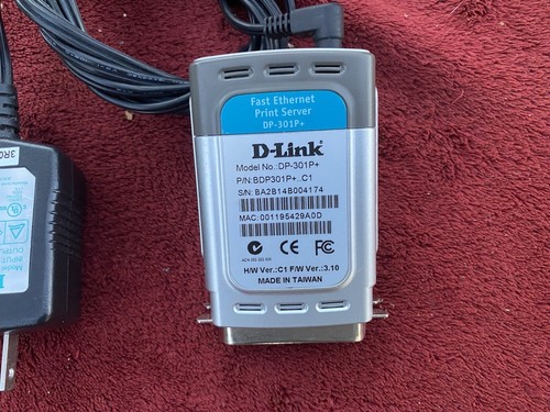 D-Link DP-301P+ Express EtherNetwork Fast Ethernet Print Server w/ac - Picture 2 of 7