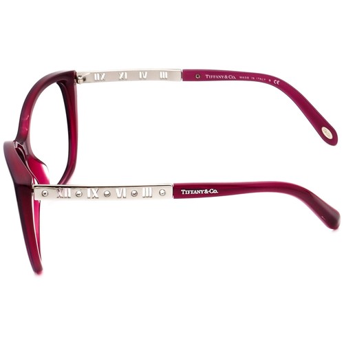 Tiffany & Co. Sunglasses Frame Only TF 4094-B 8173 Merlot Crystals Cat Eye 59mm - Picture 5 of 6